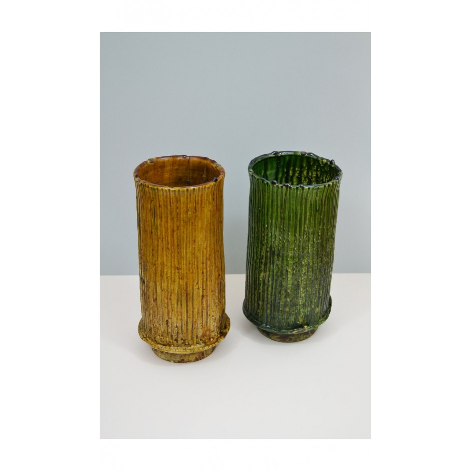 Vase tamegroute vert ou ocre