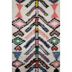 Tapis boucherouite 1m07 x 63cm multicolore N°182