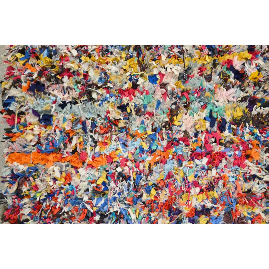 Tapis boucherouite 2m20 x 1m23 multicolore N°194